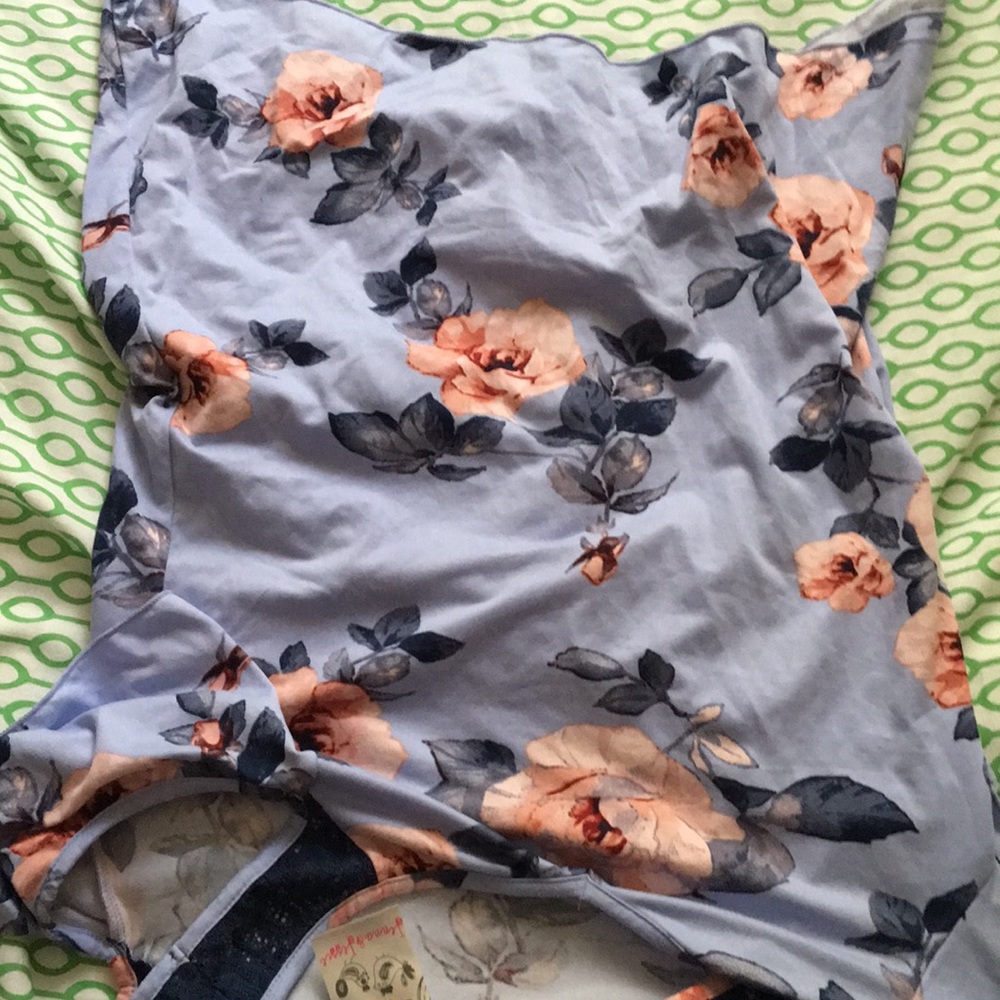 Flower off shoulder top